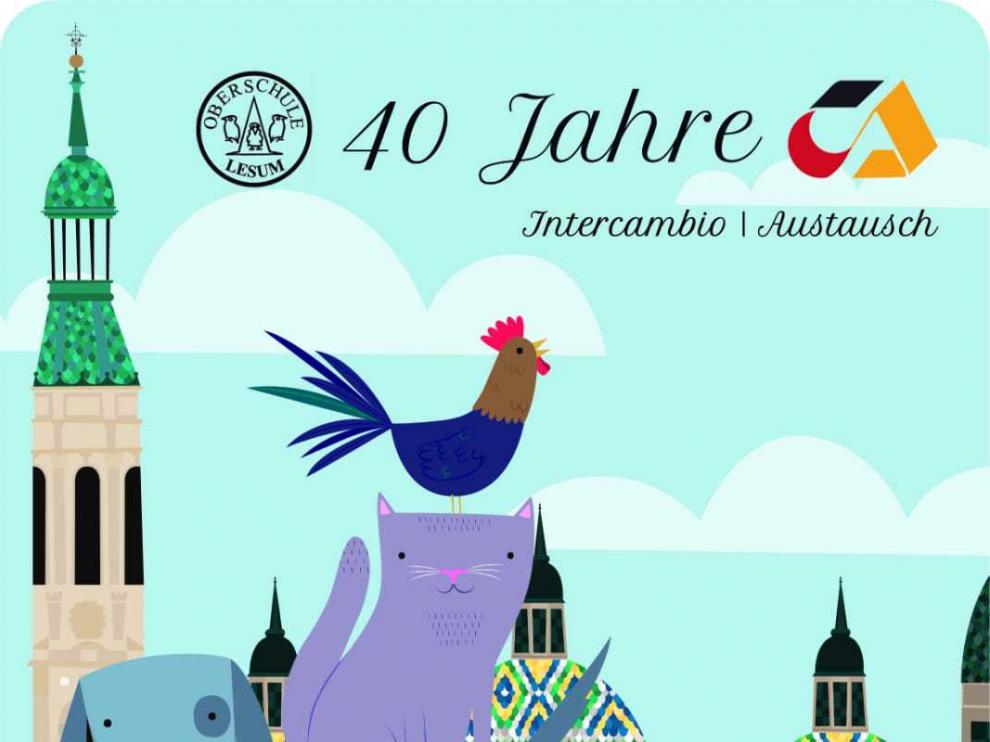 Entralgo ha diseñado el cartel de la fiesta del colegio alemán.