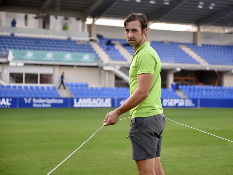 Jorge Larrosa, responsable de la empresa Huesca Garden.