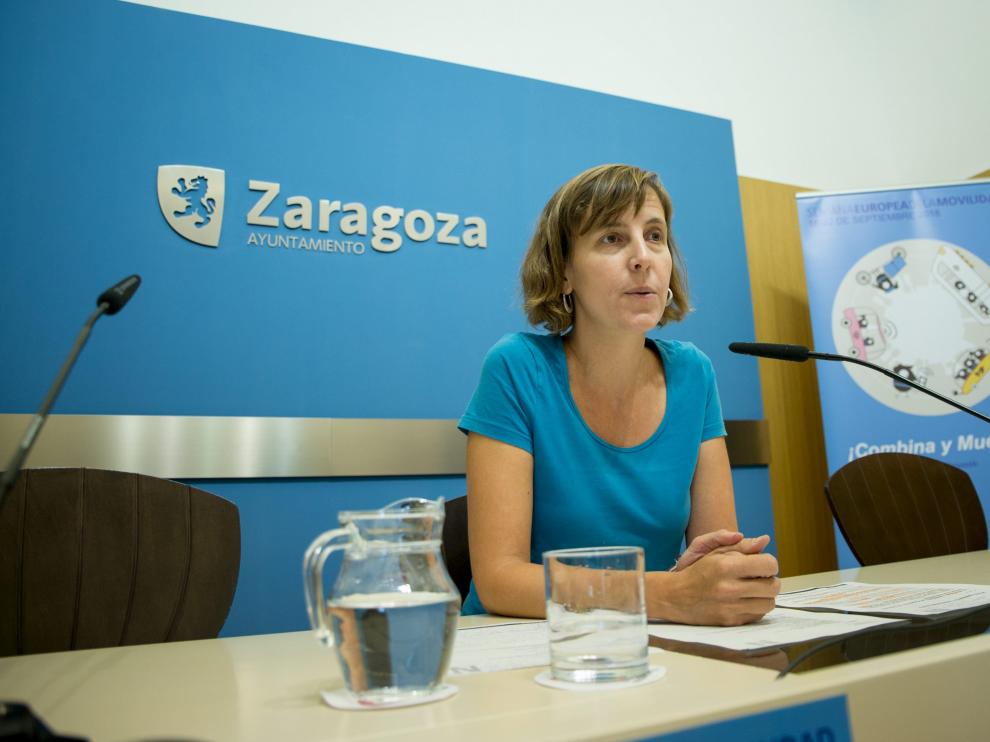 Teresa Artigas en la presentación de la Semana Europea de la Movilidad