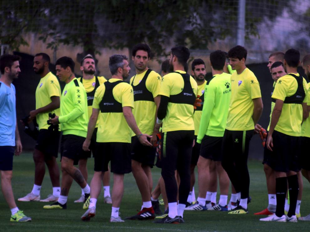 Entrenamiento de la SD Huesca.