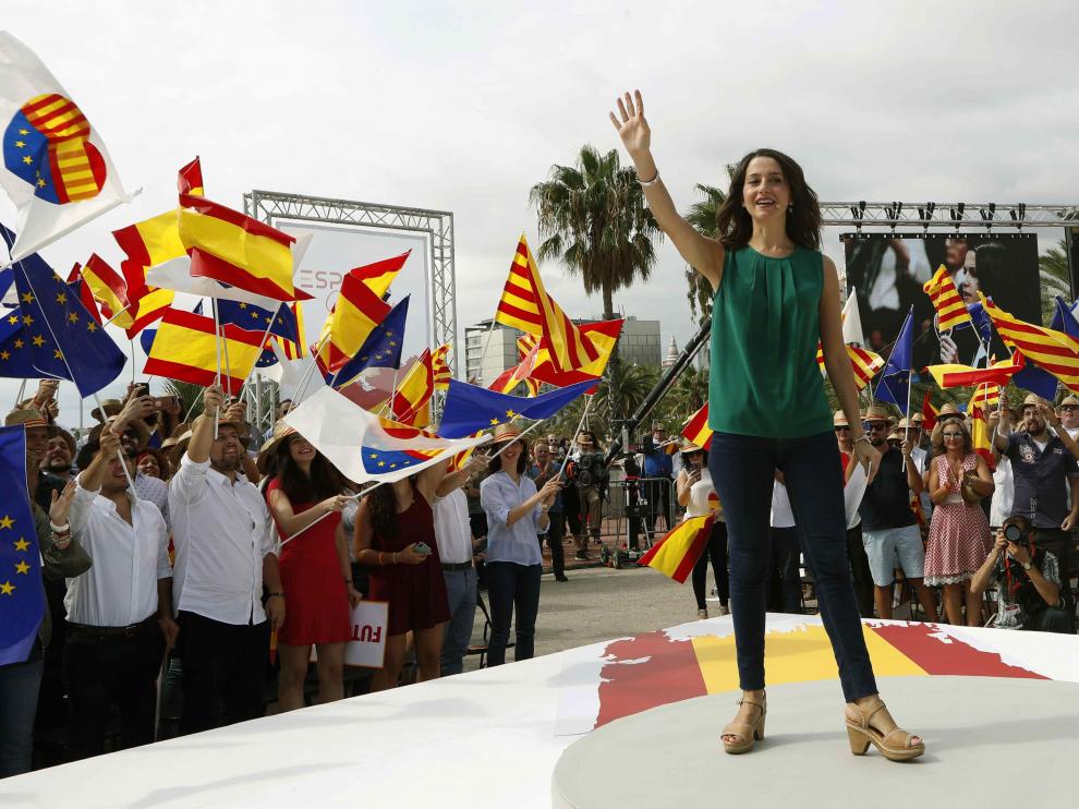La líder de Ciudadanos en Cataluña, Inés Arrimadas.