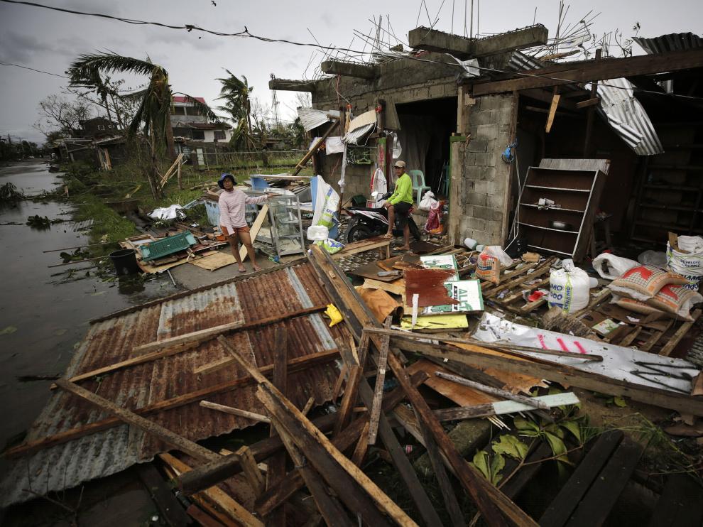 El rastro del tifón Mangkhut a su paso por Baggao, en Filipinas