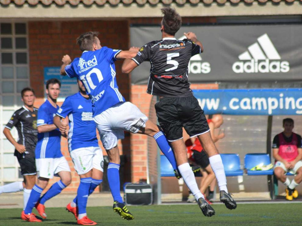 Imagen de archivo del partido correspondiente a la jornada 3 entre el Caspe y el Alcañiz