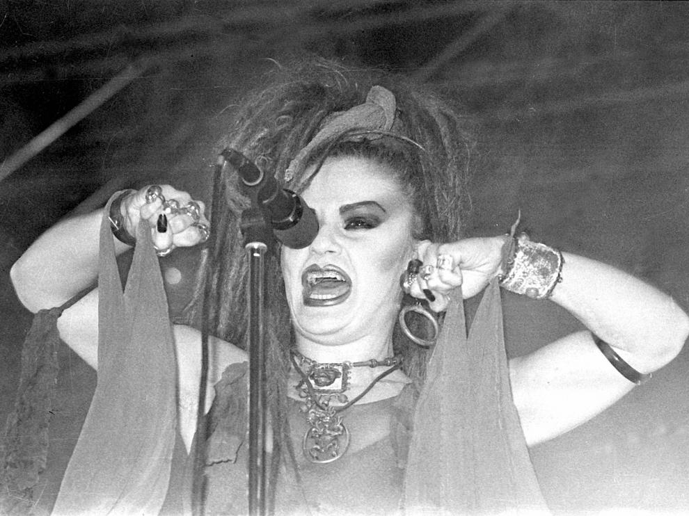 Alaska, en la plaza toros de La Misericordia de Zaragoza, en 1981.