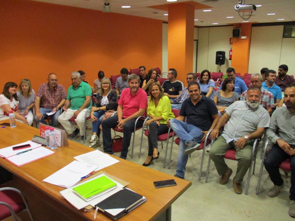 La Reunión ejecutiva del PSOE Teruel celebrada este lunes.