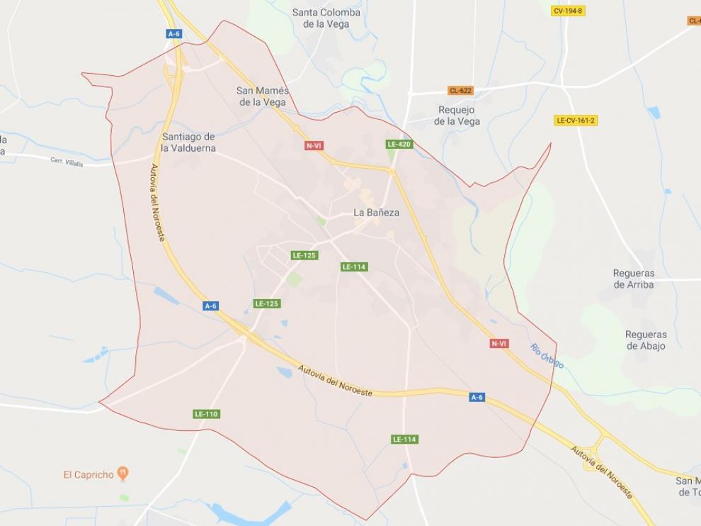 La localidad leonesa de La Bañeza, donde se encuentra el Seminario Menor.