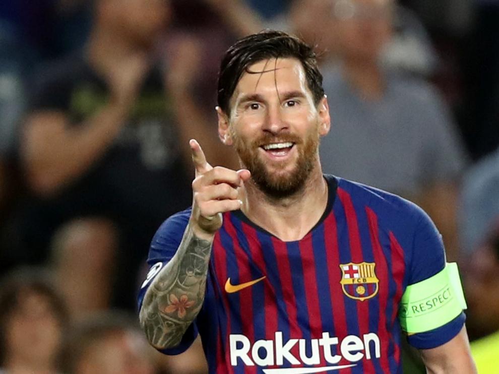 Leo Messi, protagonista del partido, marcó un hat-trick.