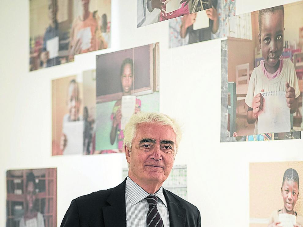 Gustavo Suárez Pertierra, ayer en el Museo Pablo Serrano.