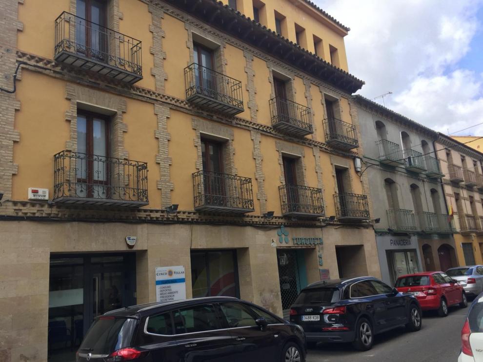 Sede de la Comarca de Cinco Villas, donde se ofrece el servicio de asesoría laboral para mujeres.