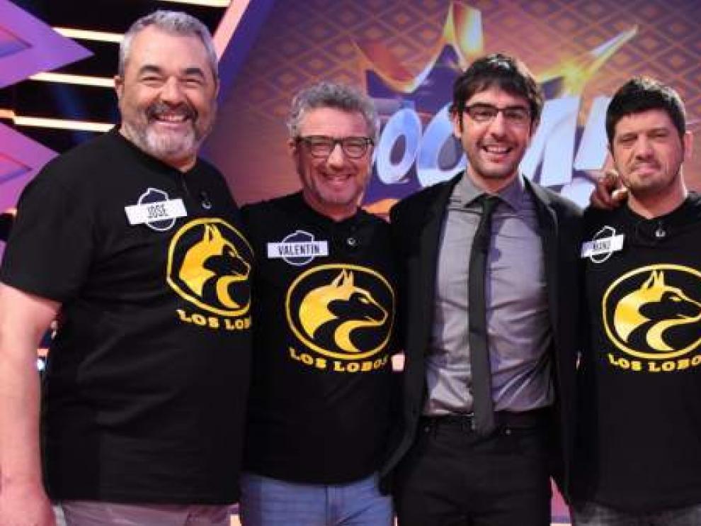 El equipo de Los Lobos, con Juanra Bonet, en '¡Boom!