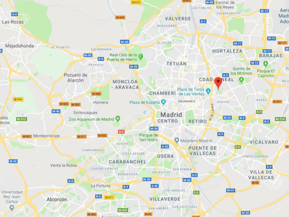 Ocurrió en una tienda de alimentación en la calle de la Virgen de Nuria, en el distrito madrileño de Ciudad Lineal.