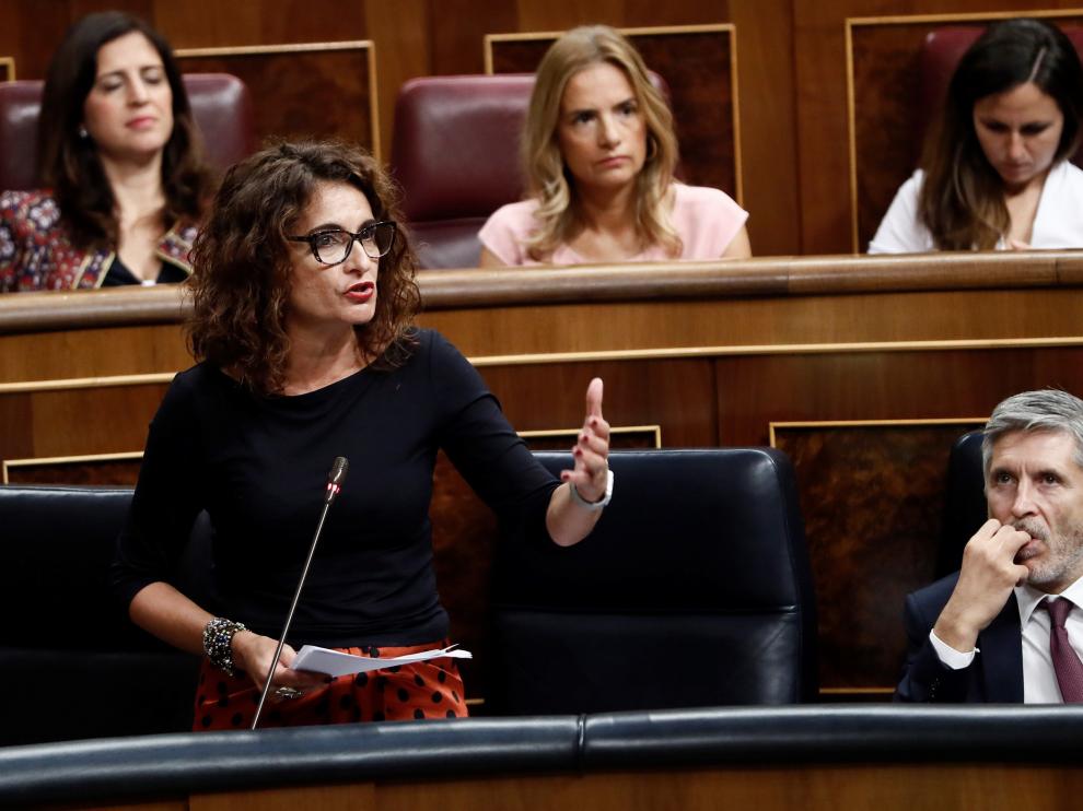 La ministra de Hacienda María Jesús Montero.
