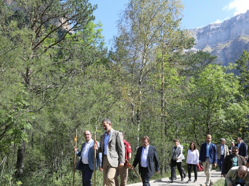 Visita del Rey a Ordesa.