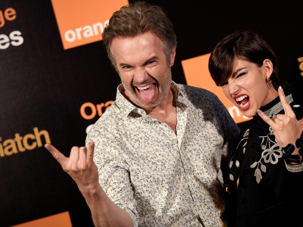 Tristán Ulloa y Úrsula Corberó en la presentación de 'Snatch'.