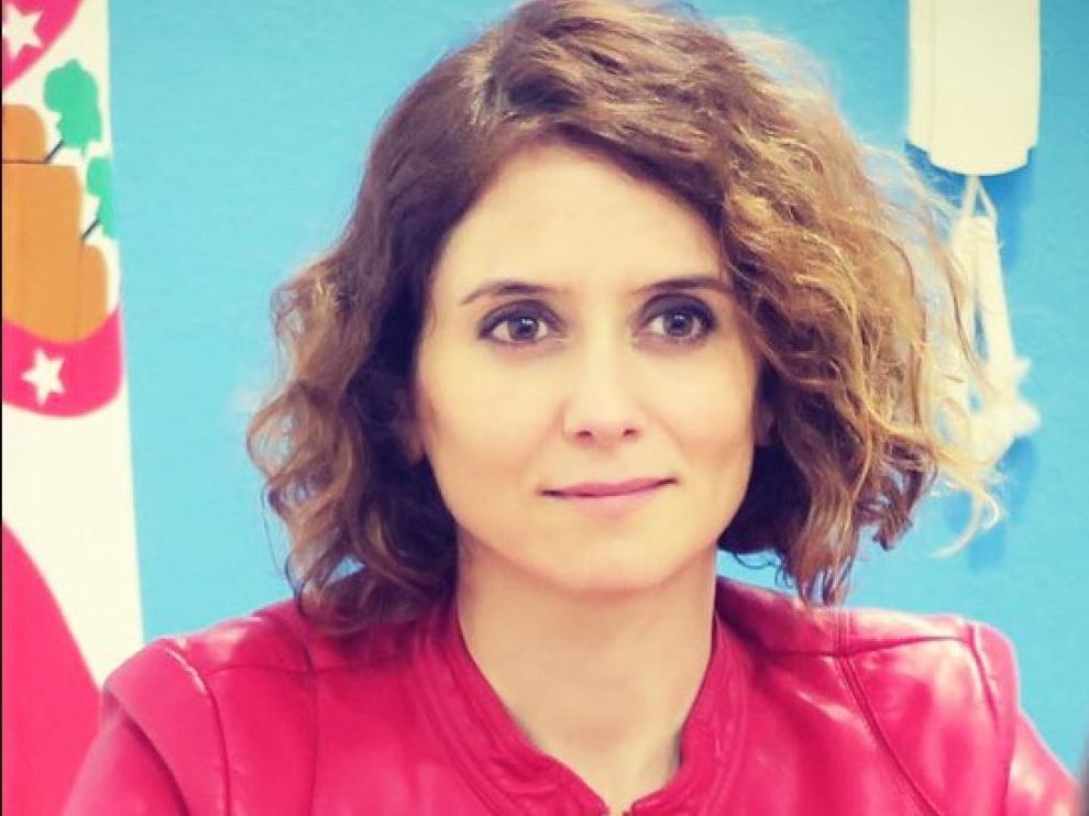 Isabel Díaz Ayuso, portavoz del PP en la Comunidad de Madrid.