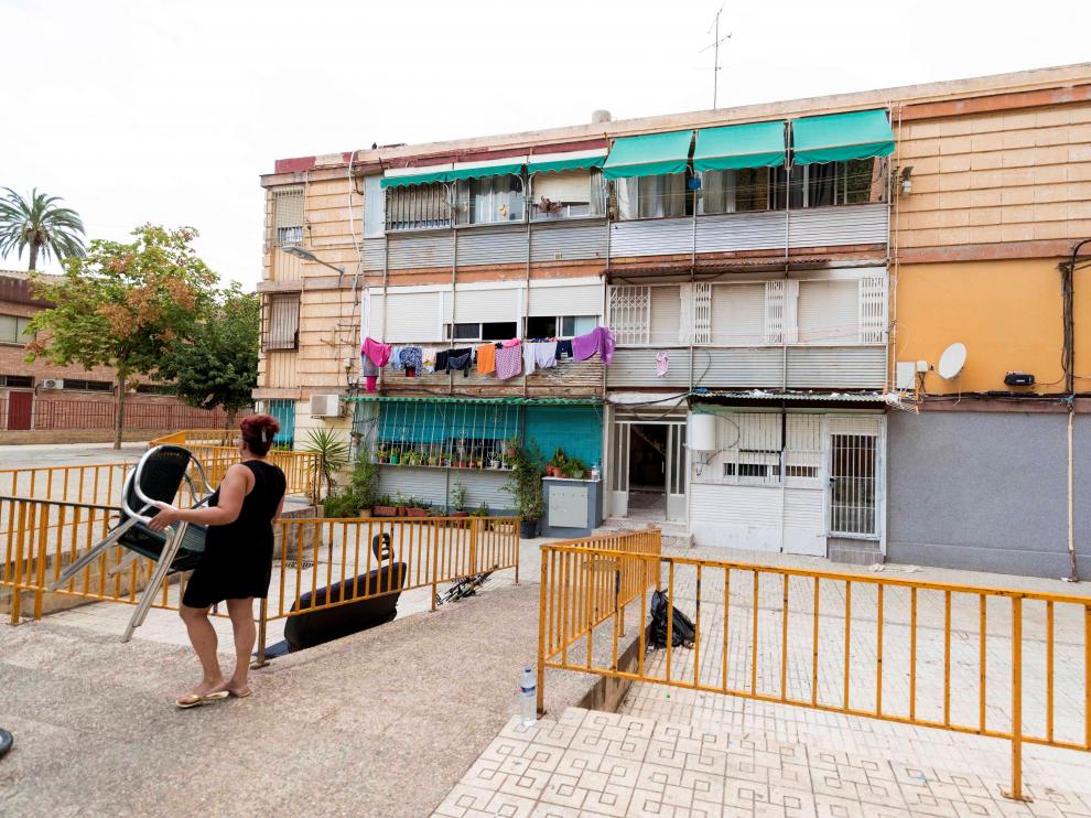 El bloque de viviendas donde sucedieron los hechos, en el barrio de La Paz, en Murcia.
