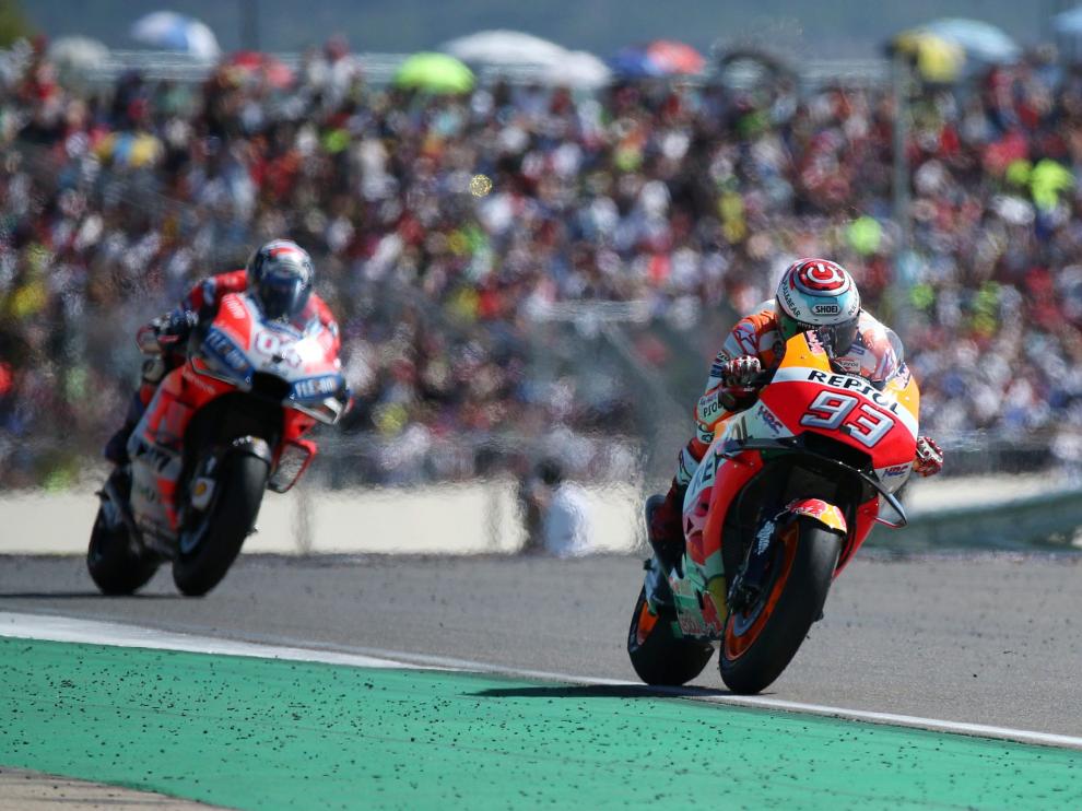 Marc Márquez ganó el GP Aragón de Moto GP 2018.