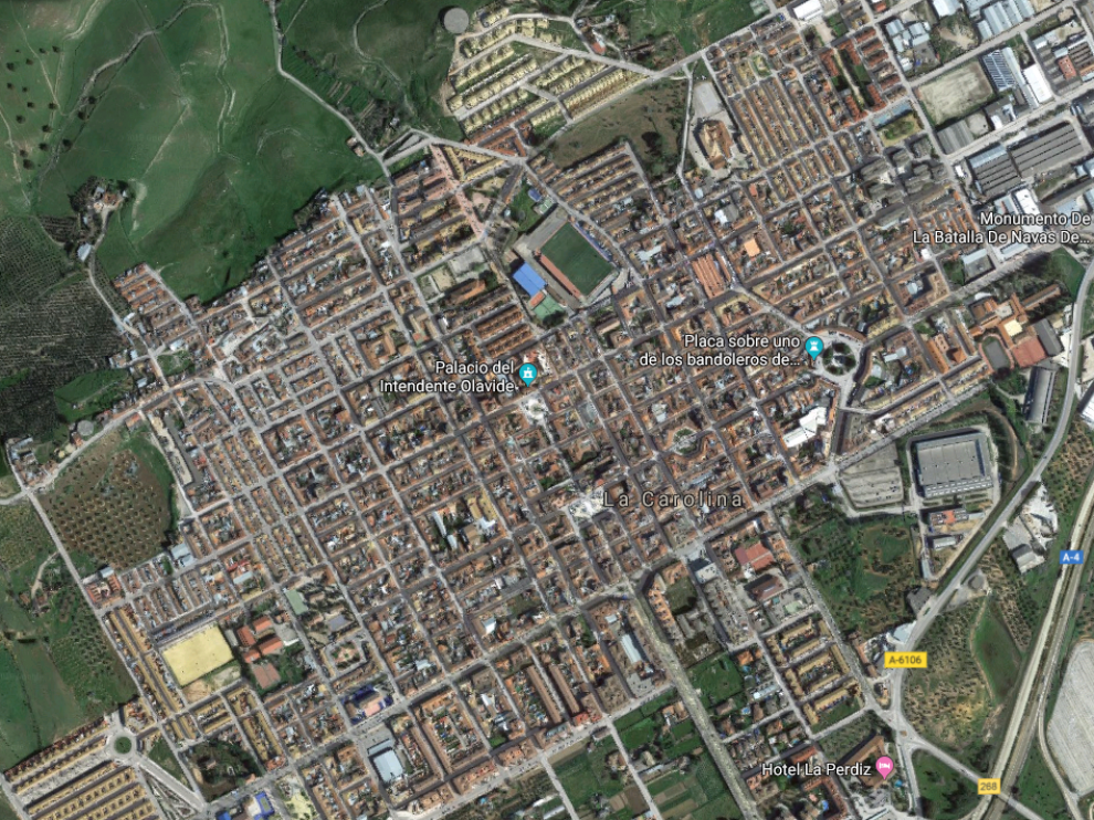 Localidad de La Carolina (Jaén) donde se produjo la sustracción de los menores.