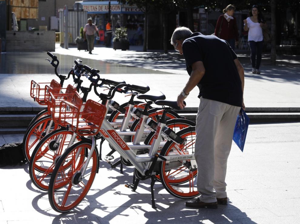Las nuevas bicicletas de Mobike ya pueden utilizarse en Zaragoza