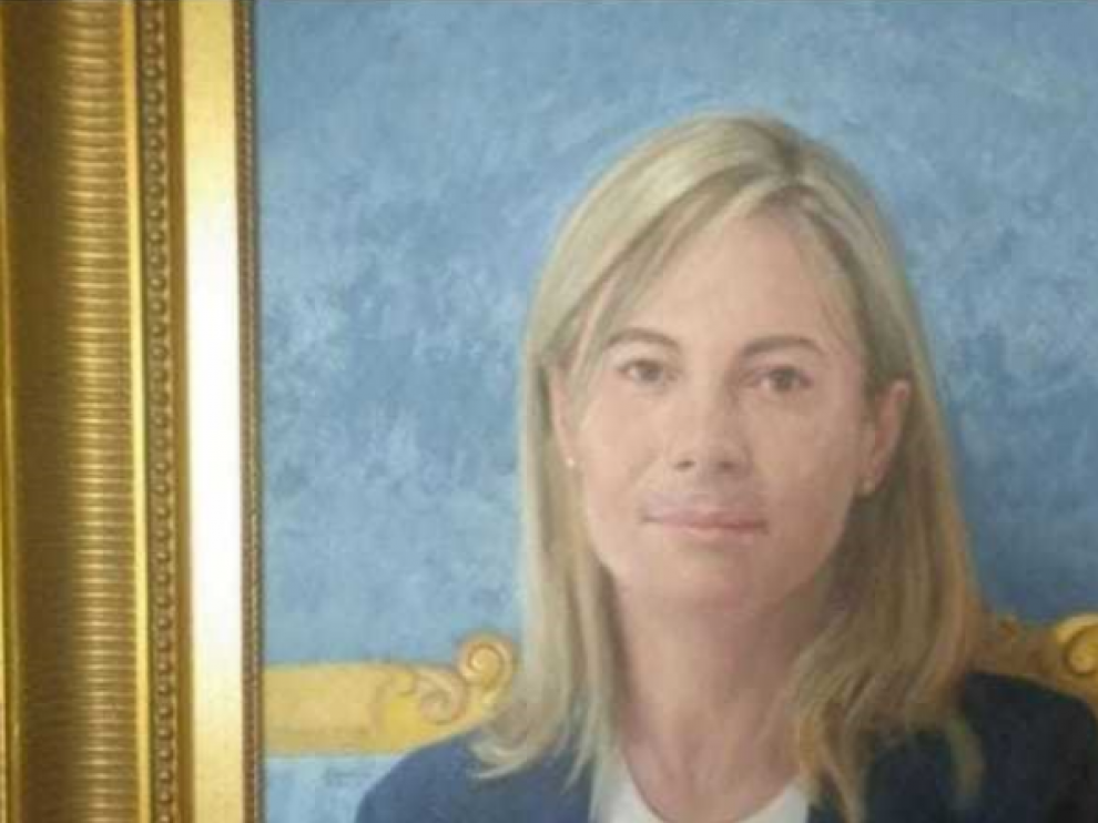 Imagen del retrato de Castedo pintado con boli azul enviado por redes
