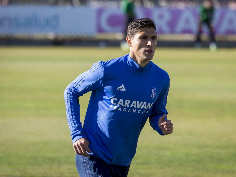 Grippo en un entrenamiento en la Ciudad Deportiva.