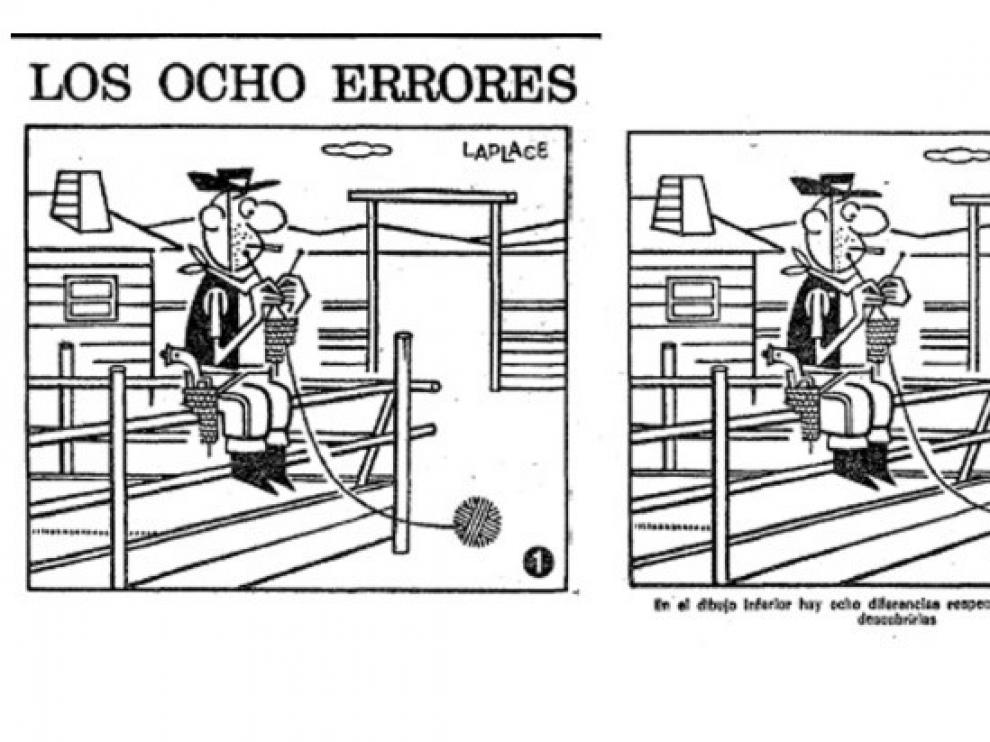 La primera viñeta de 'los 8 errores' de Laplace, el vaquero que hacía calceta.