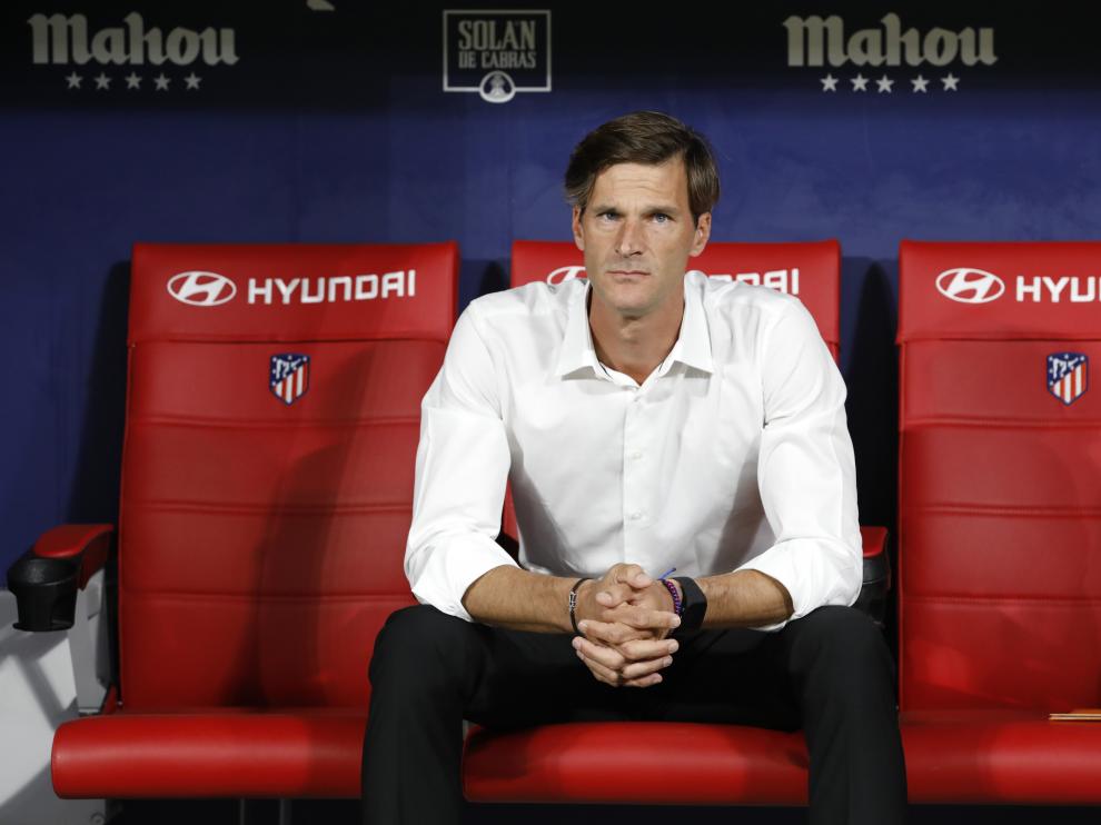Leo Franco, ayer en el Wanda Metropolitano.