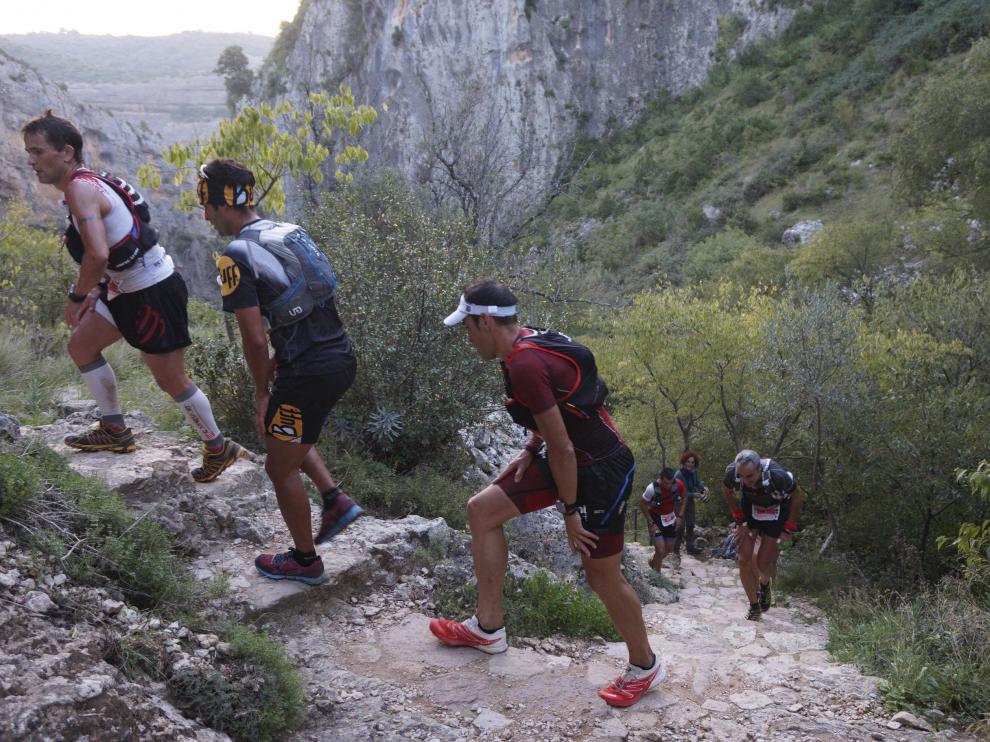 Participantes en una de las ediciones de la Ultra Trail Guara Somontano