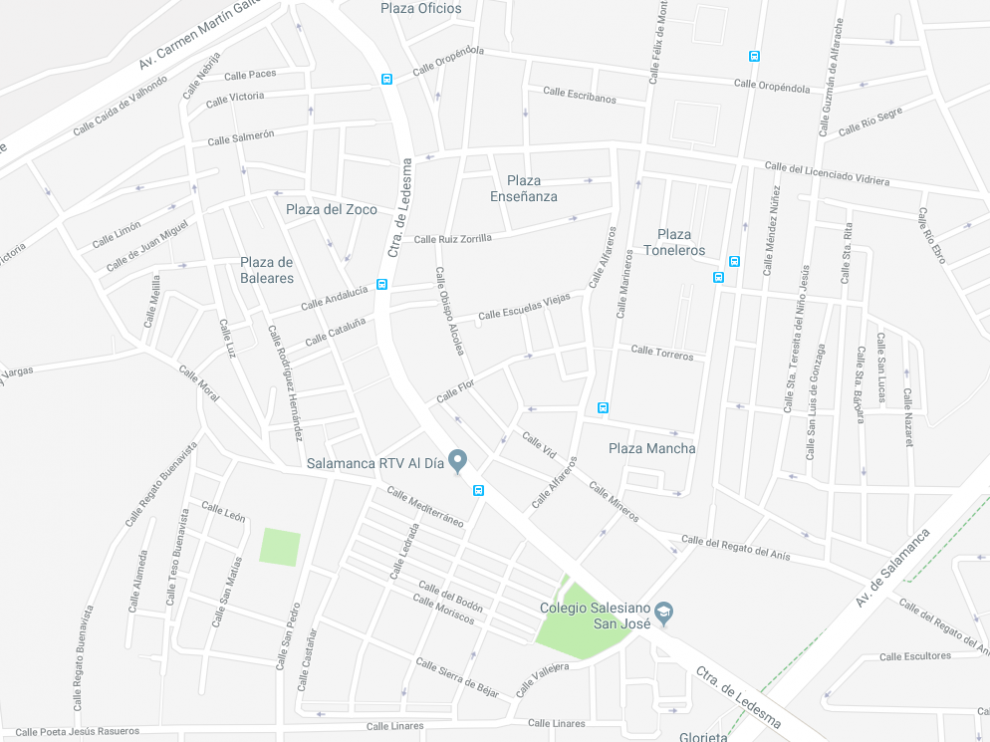 Zona aproximada de Salamanca donde se escondía el fugitivo.