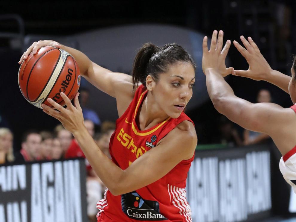 La zaragozana Cristina Ouviña frente a la canadiense Marie Langlois.