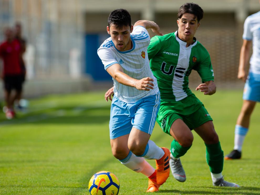 Imagen del partido del Real Zaragoza ante el Cornellá