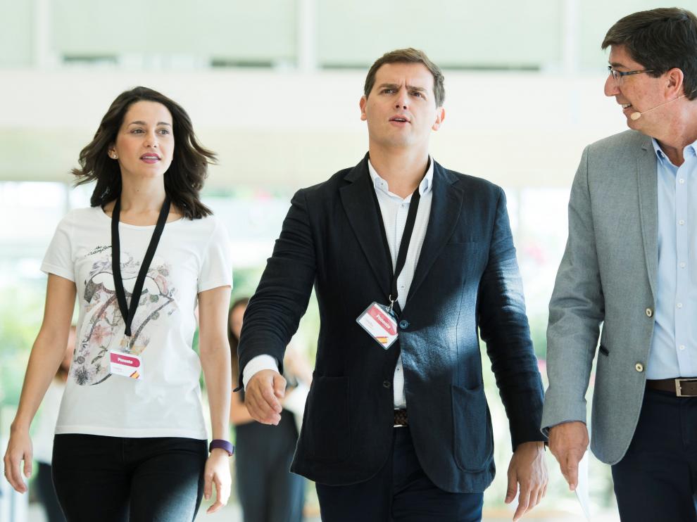 Inés Arrimadas junto al presidente de Ciudadanos Albert Rivera.