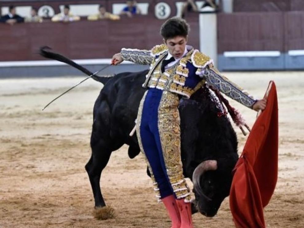 Rafael González, novillero que actúa esta tarde en Zaragoza.