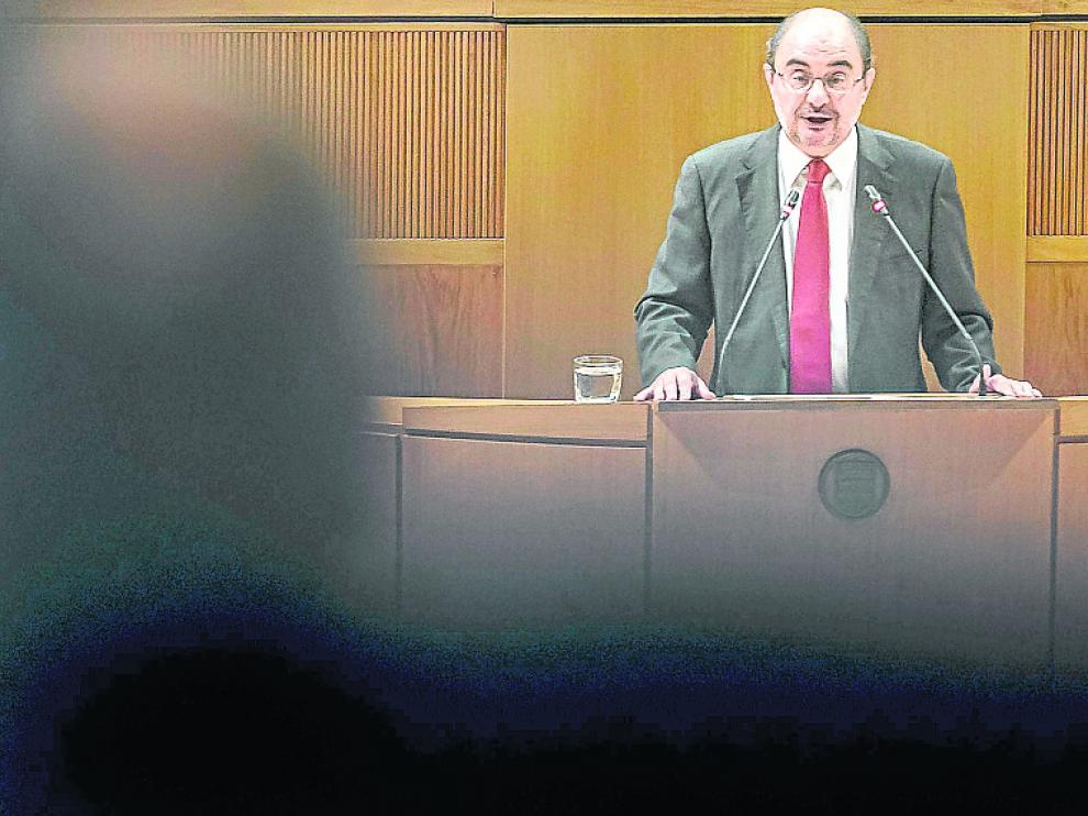 El presidente de Aragón,Javier Lambán.