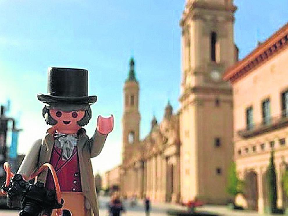 El playmobil de Goya en Zaragoza.