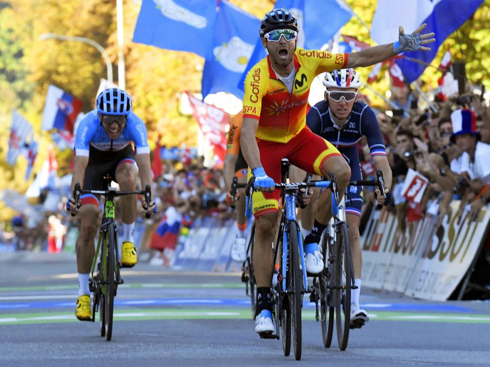 Alejandro Valverde, campeón del mundo de ciclismo en ruta
