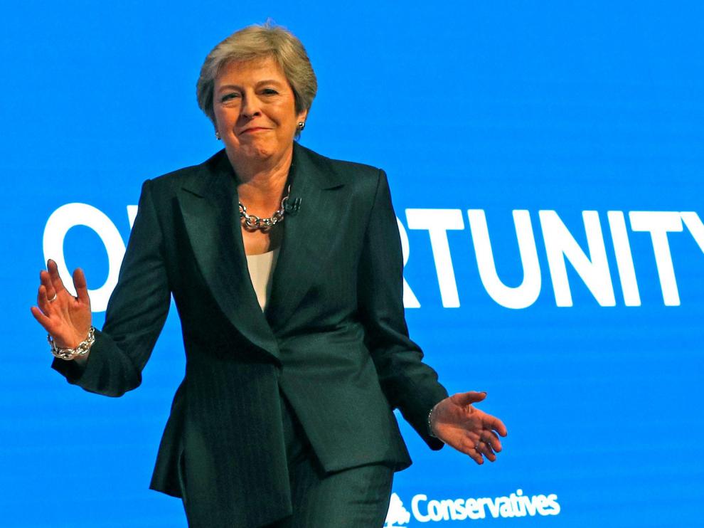 Theresa May en Birmingham.