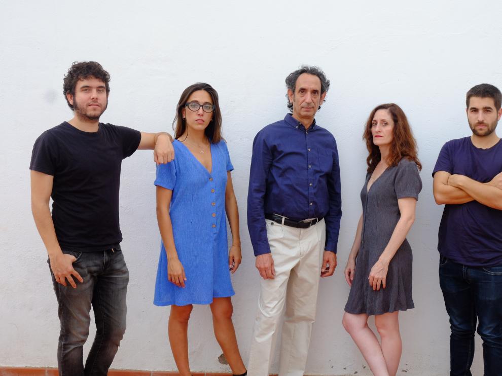 De izda a dcha, Javier Macipe, María Jáimez, José Luis Esteban, Laura Gomez-Lacueva y Cristian Alcaraz.