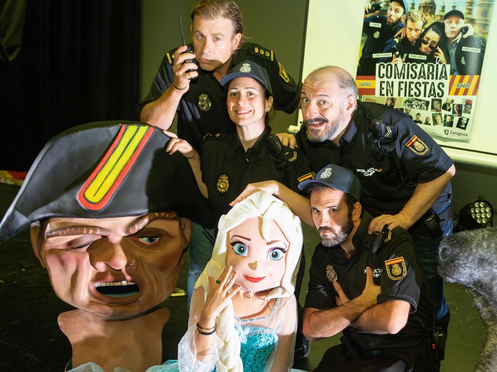 Los actores de 'Comisaría en fiestas', nueva propuesta de Teatro Indigesto.