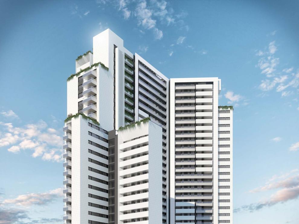 Torre Zaragoza será el primer rascacielos de viviendas en romper la barrera de los 100 metros de altura.