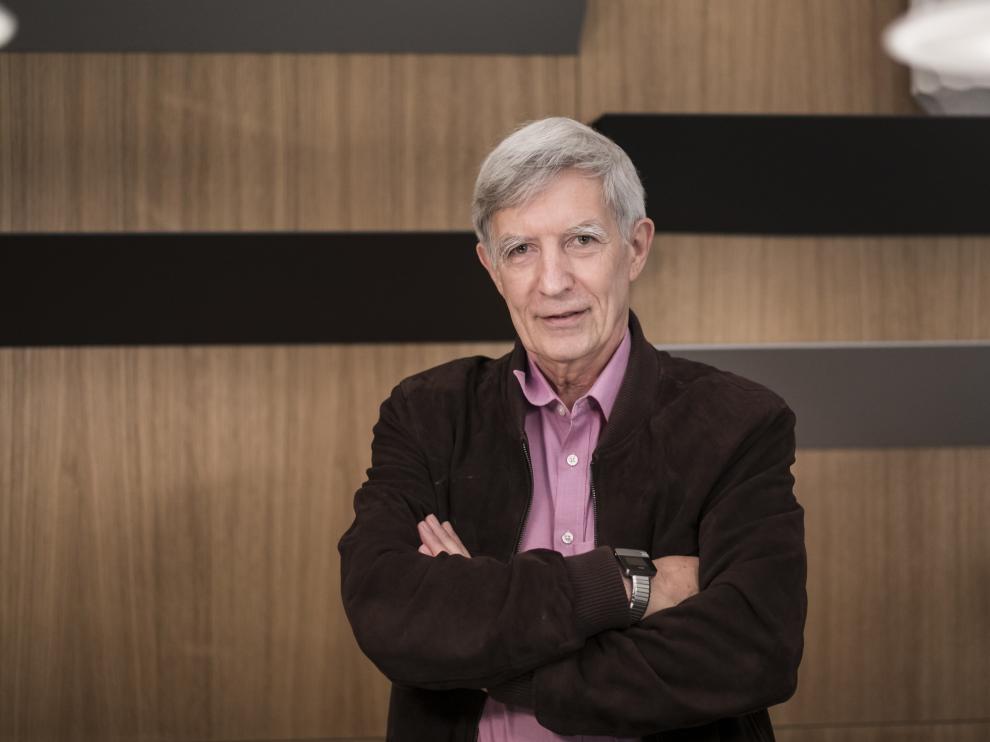 El investigador Richard Wilkinson, el viernes en el Caixafórum de Zaragoza