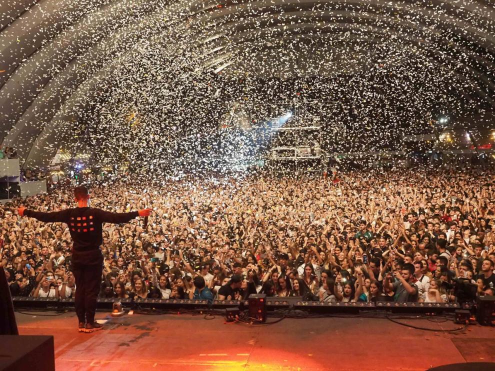 Concierto de C. Tangana en el Espacio Zity durante las Fiestas del Pilar de Zaragoza