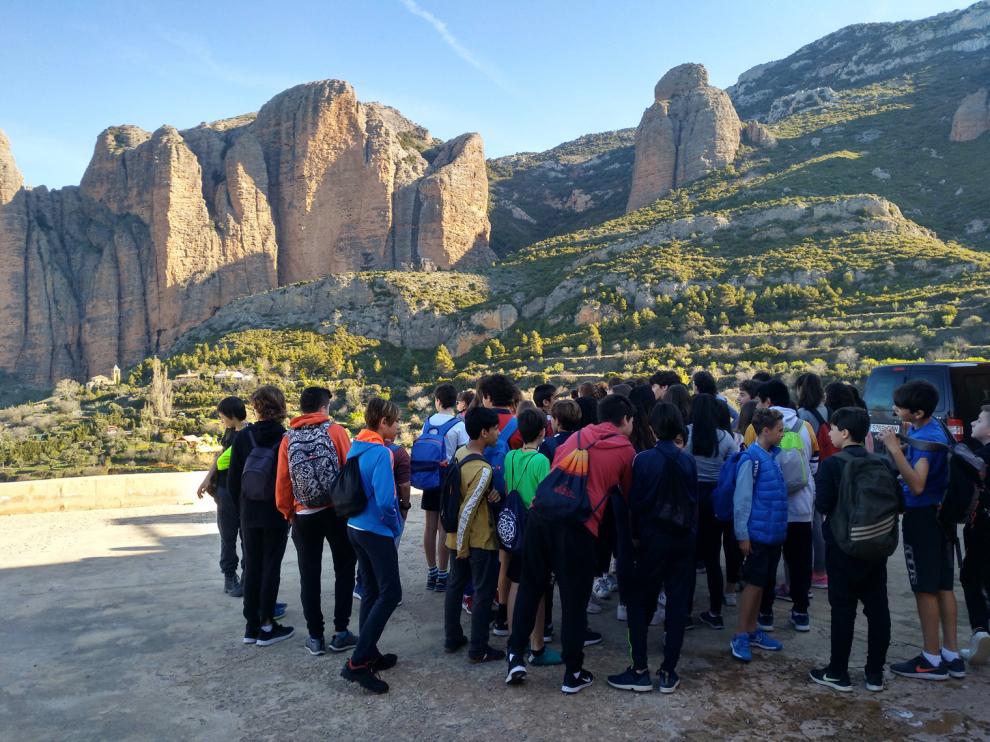 Primeras salidas de alumnos de Secundaria a espacios naturales de la zona.