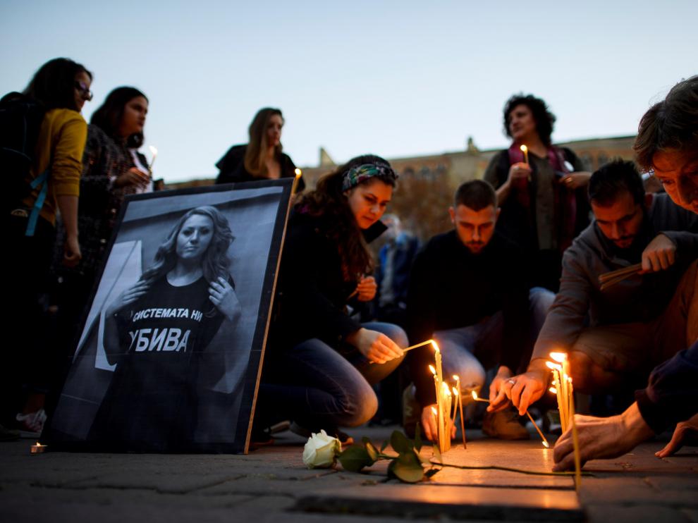 El asesinato de Viktoria Marinova generó una ola de indignación en Bulgaria y fura del país.