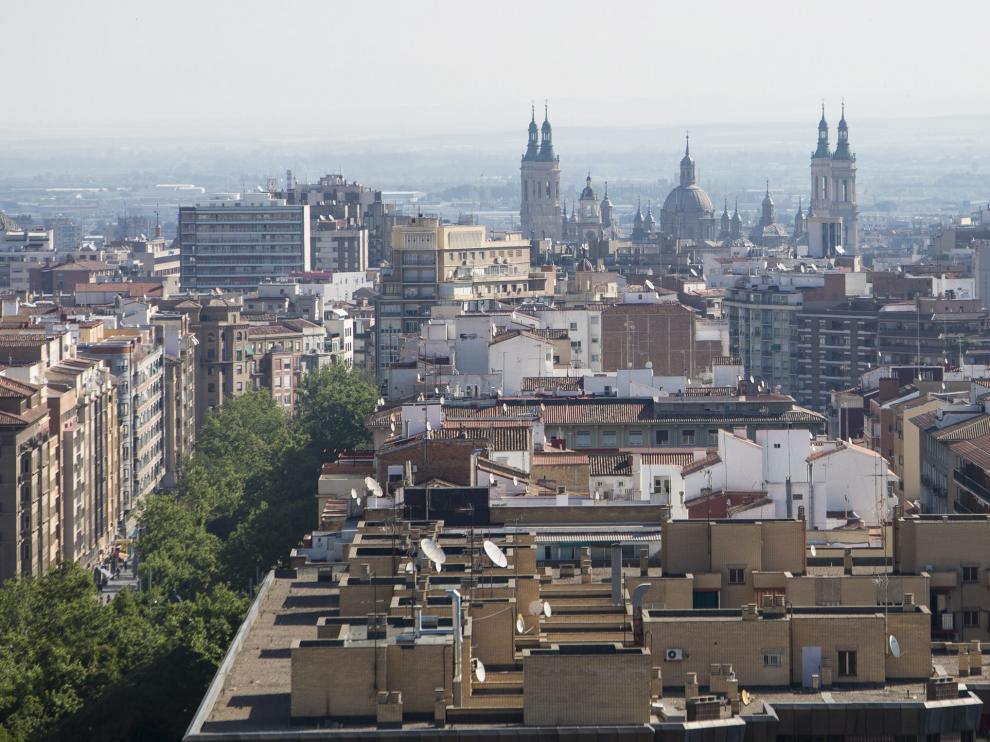 Una vista de Zaragoza.