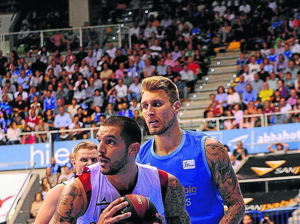 Nacho Martín, durante el partido del sábado en Burgos.