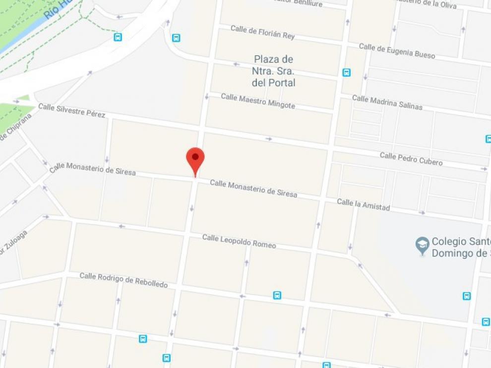 El suceso ha tenido lugar en la calle del Monasterio de Siresa.
