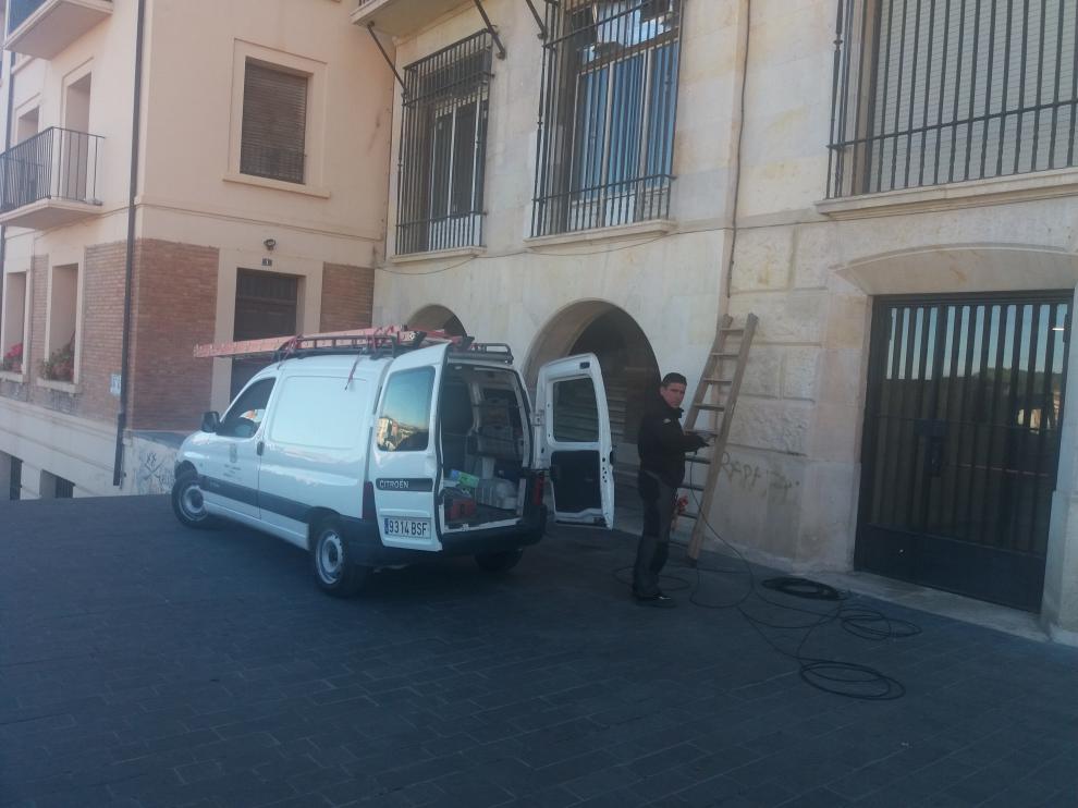 Arranca la instalación de cámaras de vigilancia en el pasaje del Deán Buj.
