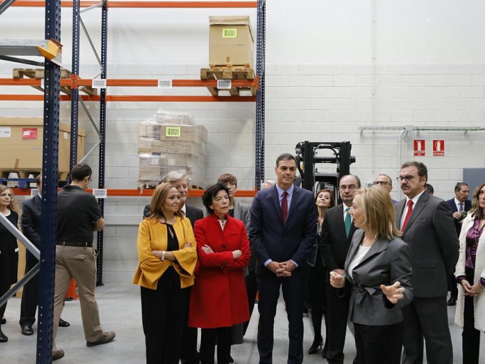 Pedro Sánchez, durante su visita al Cifpa