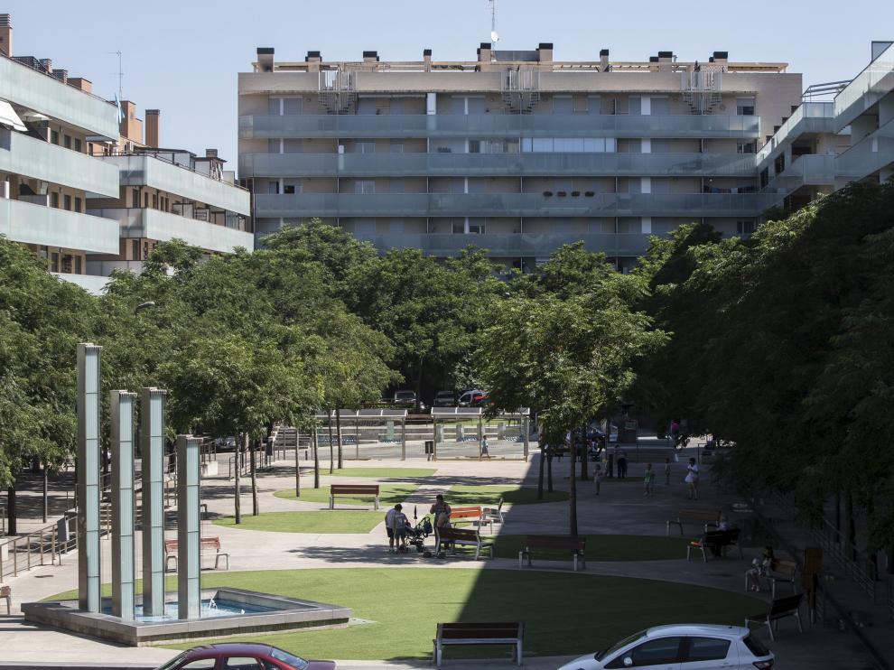 Bulevar de Cuarte, en Zaragoza, próximo al río Huerva.
